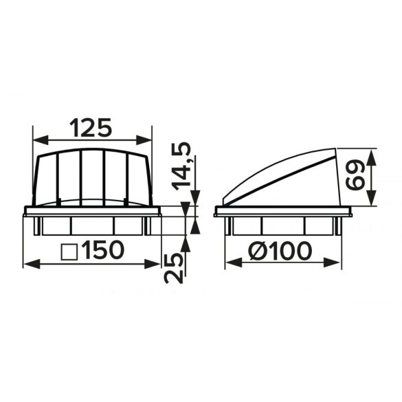 Ereszelem visszacsapószeleppel fehér ?100 (1/20)