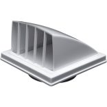 Ereszelem visszacsapószeleppel fehér ?125 (1/20)