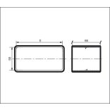 Toldó - PVC lapos légcsatornához 110/55 (1/33)