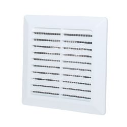   Szögletes MŰA.szellőzőrács rovarvédő hálóval 100mm (1/35)