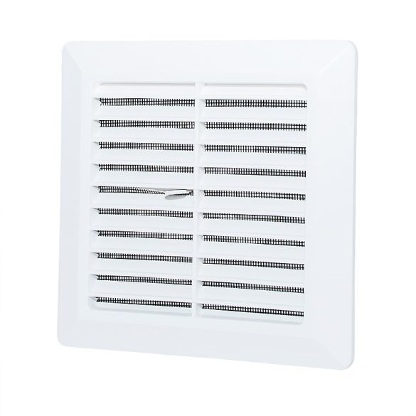 Szögletes MŰA.szellőzőrács rovarvédő hálóval 100mm (1/35)