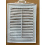 Szögletes MŰA.szellőzőrács rovarvédő hálóval 150x200mm (1/70)