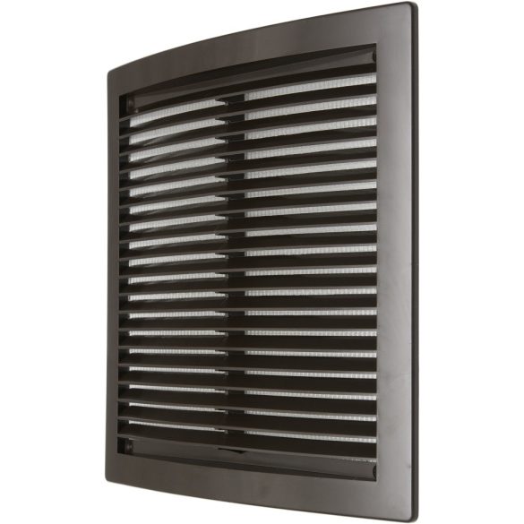 Szögletes MŰA.szellőzőrács rovarvédő hálóval 150x200mm (1/70)