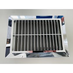   Szögletes MŰA.szellőzőrács rovarvédő hálóval 150x210mm KRÓM