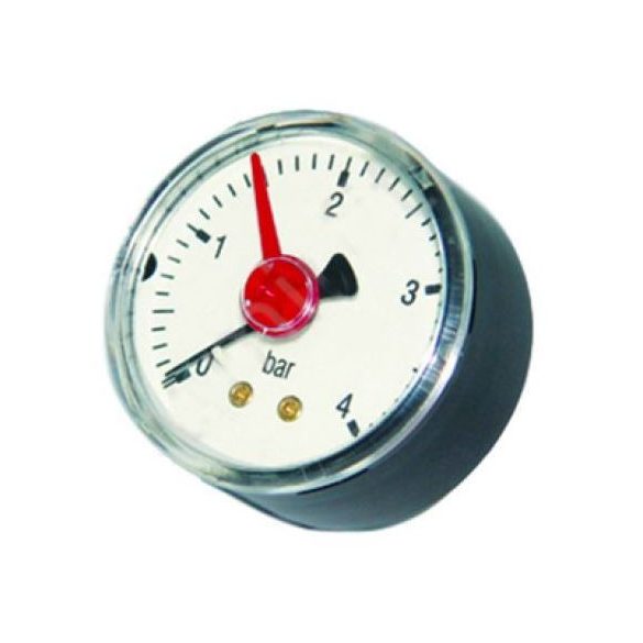 Manométer biztonsági szelephez, 4 bar, hátsó csatl.