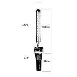 FÉMTOKOS IPARI HŐMÉRŐ EGYENES 1/2" CSATL. 120°C