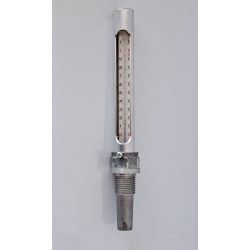 FÉMTOKOS IPARI HŐMÉRŐ EGYENES 3/4" CSATL. 120°C