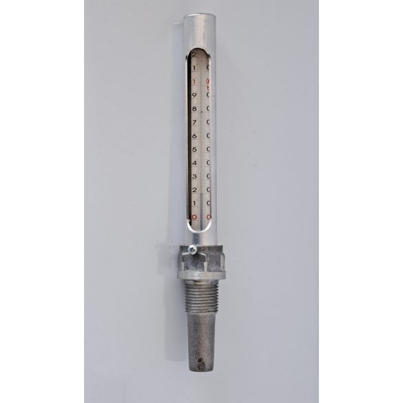 FÉMTOKOS IPARI HŐMÉRŐ EGYENES 3/4" CSATL. 120°C