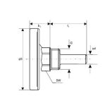 HŐMÉRŐ 63MM HÁTSÓ CSATL. 1/2" (1/150)