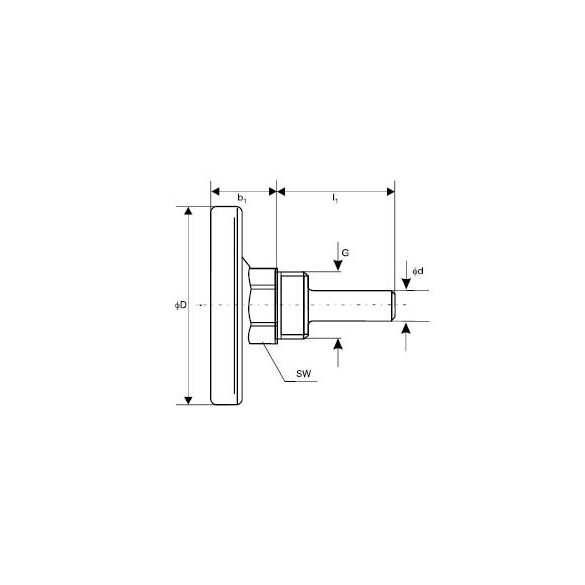 HŐMÉRŐ 63MM HÁTSÓ CSATL. 1/2" (1/150)