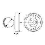 HŐMÉRŐ 63MM RUGÓS CSŐCSATLAKOZÁSSAL (1/100)