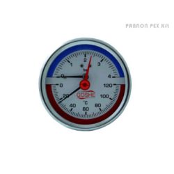 TERMOMANOMÉTER 80MM HÁTSÓ 0-120C 6BAR (1/60)