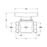 Mofém AHA Gömbcsap BB csatlakozással 1", 113-0034-00