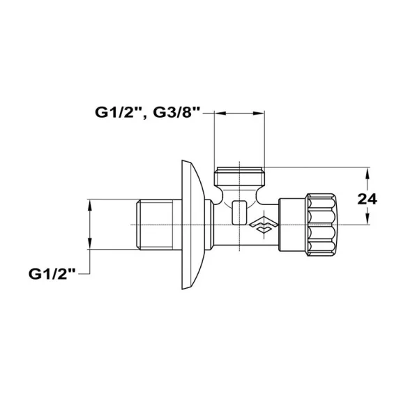 MOFÉM SAROKSZELEP MINI 1/2", 163-0002-00