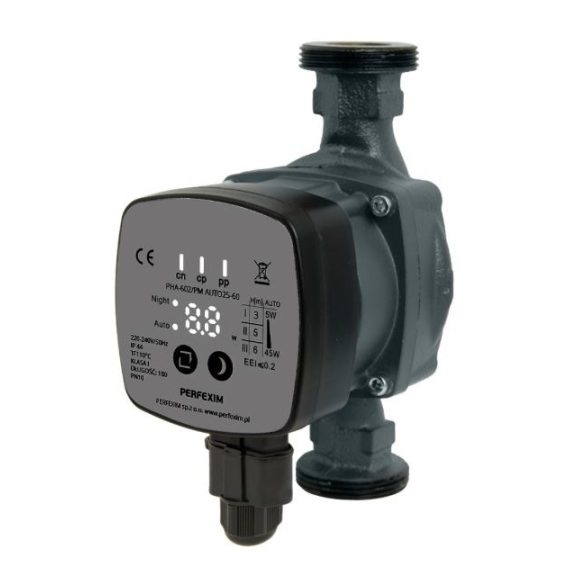 PERFEXIM ÚJ elektronikusan vezérelt keringető szivattyú 25/60-180mm "A" energiaosztály (1/8)