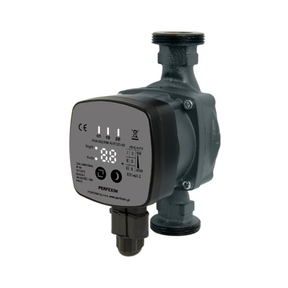 PERFEXIM ÚJ elektronikusan vezérelt keringető szivattyú 25/60-180mm "A" energiaosztály (1/8)