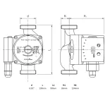PERFEXIM elektronikusan vezérelt keringető szivattyú 25/60-130mm "A" energiaosztály (1/8)