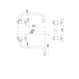 GOSHE RETRO FALI MOSDÓ CSAPTELEP S KARRAL (1/12)