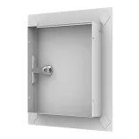 FÉM szervízajtó 150x200mm fehér KULCSOS ZÁRRAL VORTZ
