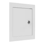 FÉM szervízajtó 150x300mm fehér KULCSOS ZÁRRAL VORTZ