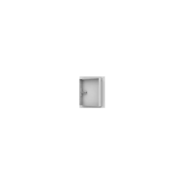 FÉM szervízajtó 200x250mm fehér KULCSOS ZÁRRAL VORTZ