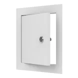 FÉM szervízajtó 250x250mm fehér KULCSOS ZÁRRAL VORTZ