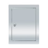 INOX szervízajtó 600x600mm VORTZ