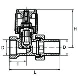 RADIÁTORSZELEP EGYENES 3/4 GOSHE (1/8/80)