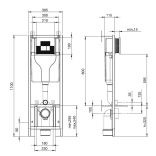 Sanica SAN 100 Beépíthető WC tartály
