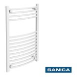 SANICA TÖRÖLKÖZŐSZÁRÍTÓ RADIÁTOR 400X1000MM ÍVES FEHÉR