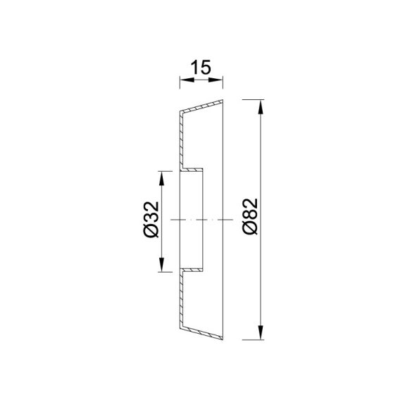 STYRON 066-32 TAKARÓRÓZSA 32 MM MŰANYAG