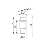 FALBA ÉPÍTHETŐ KLÍMASZIFON BŰZZÁRRAL,ROZSDAMENTES ELŐLAPPAL (STY-300-RM)