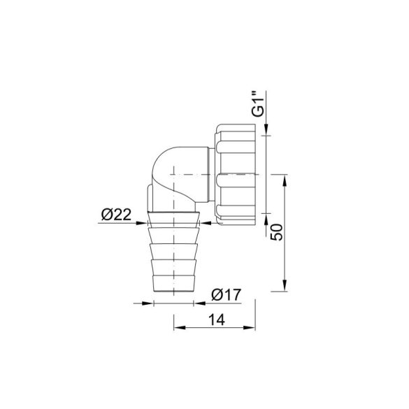 TÖMLŐVÉGCSATLAKOZÓ MOSÓGÉPHEZ (STY-518)