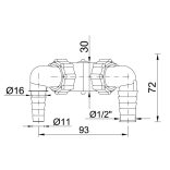 Y BEKÖTŐCSŐ, KÉTFÉLE CSATLAKOZÓVAL