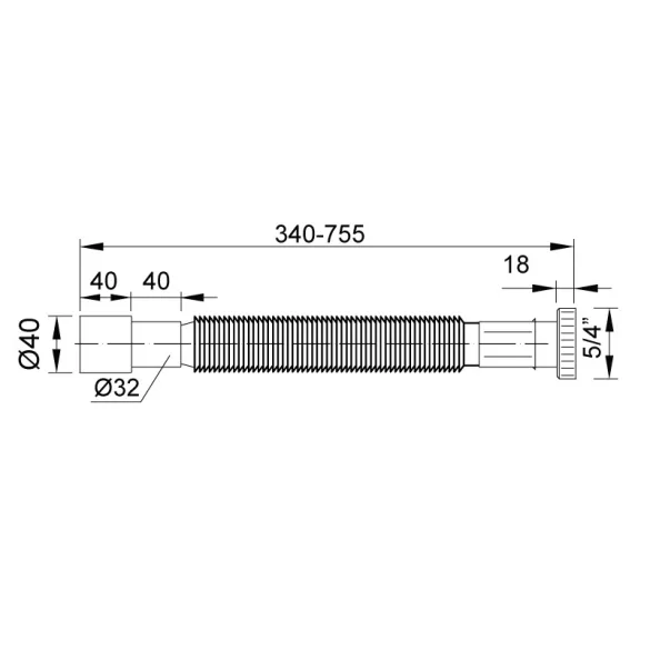 JOLLYFLEX 5/4"-32/40 MM-ES, MŰANYAG HOLLANDIS (STY-616-4)