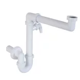 HELYTAKARÉKOS CSŐSZIFON MOSÓGÉP CSATLAKOZÓVAL, LEERESZTŐ NÉLKÜL 40MM (STY-641)