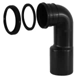 Wc bekötő szett könyök 90/110 mm