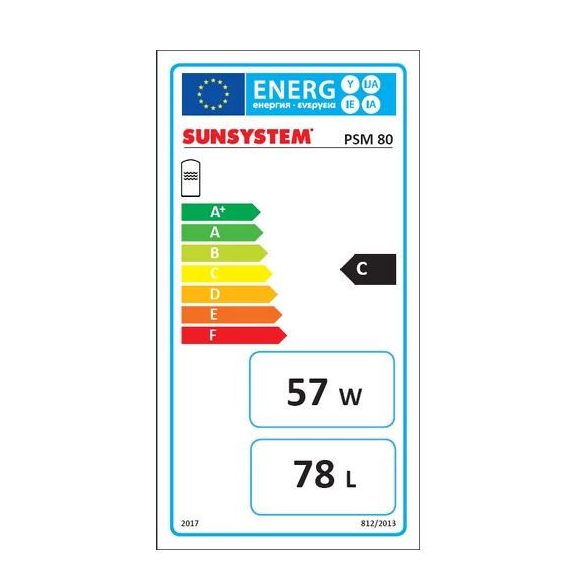 Sunsystem PSM 80 hűtési és fűtési puffer tartály szigeteléssel hőszivattyúhoz (80 liter)
