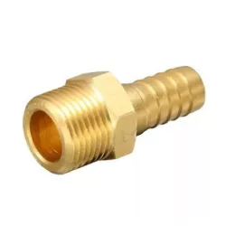 Tömlőcsatlakozó réz, KM1/2"x14mm