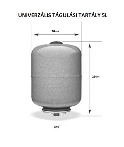 UNIVERZÁLIS TÁGULÁSI TARTÁLY 5L