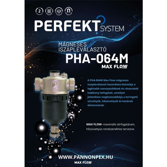 FÉMHÁZAS MÁGNESES ISZAPLEVÁLASZTÓ 5/4"