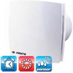   Vents 150 LDTH L időkapcsolós, páraérzékelős, golyóscsapágyas elszívó ventilátor