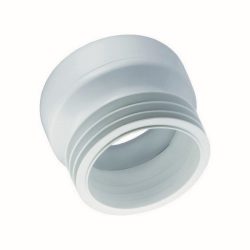 WC CSÉSZE GUMICSATLAKOZÓ EGYENES FEHÉR (1/50)