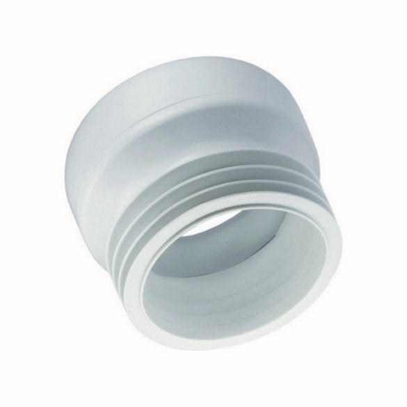 WC CSÉSZE GUMICSATLAKOZÓ EGYENES FEHÉR (1/50)